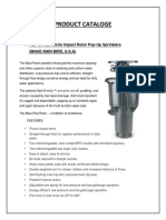 Product Cataloge: 1. Full-Or Part-Circle Impact Rotor Pop-Up Sprinklers (Make Rain Bird, U.S.A)