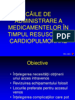 Caile de Administrare a Medicatiei Resuscitarii