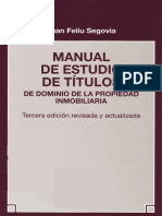 Feliu - Manual de Estudio de Titulos PDF