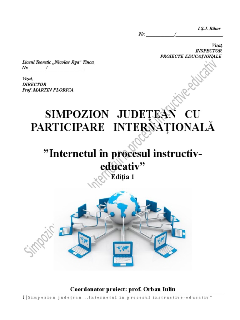 Structura Proiect Educativ 2018 | PDF