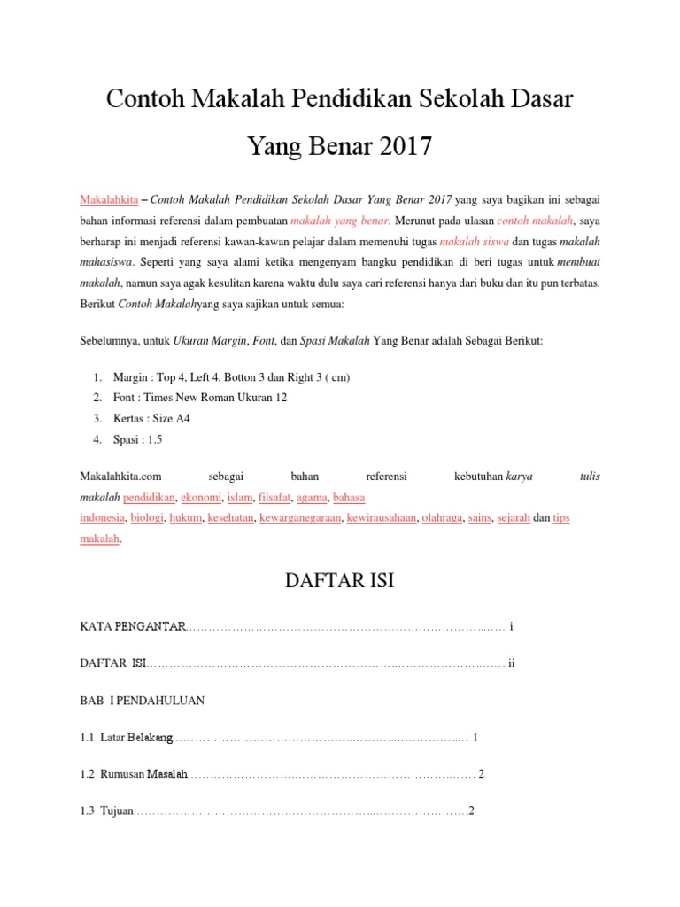27+ Contoh makalah pendidikan anak di sd ideas in 2021 