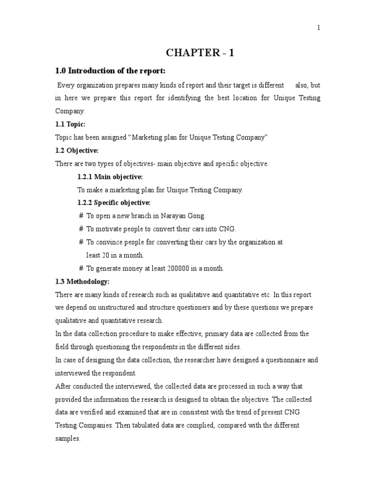 Chapter 1 1 0 Introduction Of The Report Pdf Retail Marketing