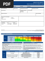 Field Work Risk Assessment Form