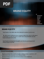 Brand Equity: BY Bharatesh Naveen Rajesh Vivek Chetan Ramya Manikanta