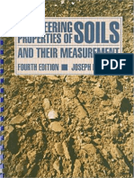 Engineering Properties of Soils and Their Measurement by Joseph H. Bowles (Third Edition)