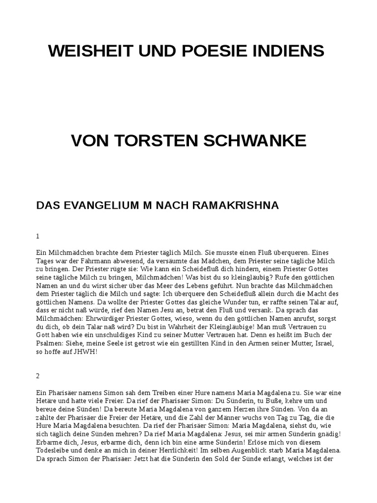 Weisheit Und Poesie Indiens Odt