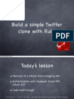 Ruby Course - Lesson 8 - Build A Simple Twitter Clone With Ruby