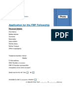 Application For The FMF Fellowship: Photo