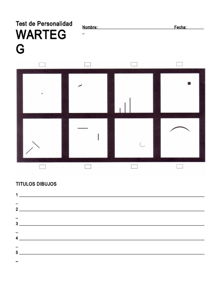 Protocolo Test de Wartegg 8 | PDF
