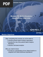 Module 15: Siebel Analytics Applications Overview