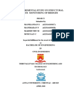 Experimental Study On Structural Health Monitoring of Bridges