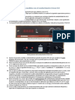 Calibración y Medidas Con El Conductímetro Crison