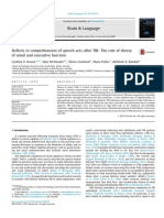 Deficits in Comprehension of Speech Acts After TBI The Role of Theory of Mind and Executive Function