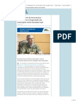 Comandante Da Aeronáutica- 'Democracia e Integridade Das Instituições Serão Testadas Hoje' - Poder Aéreo - Forças Aéreas e Indústria Aeronáutica