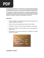 Segundo Informe de Análisis Químico