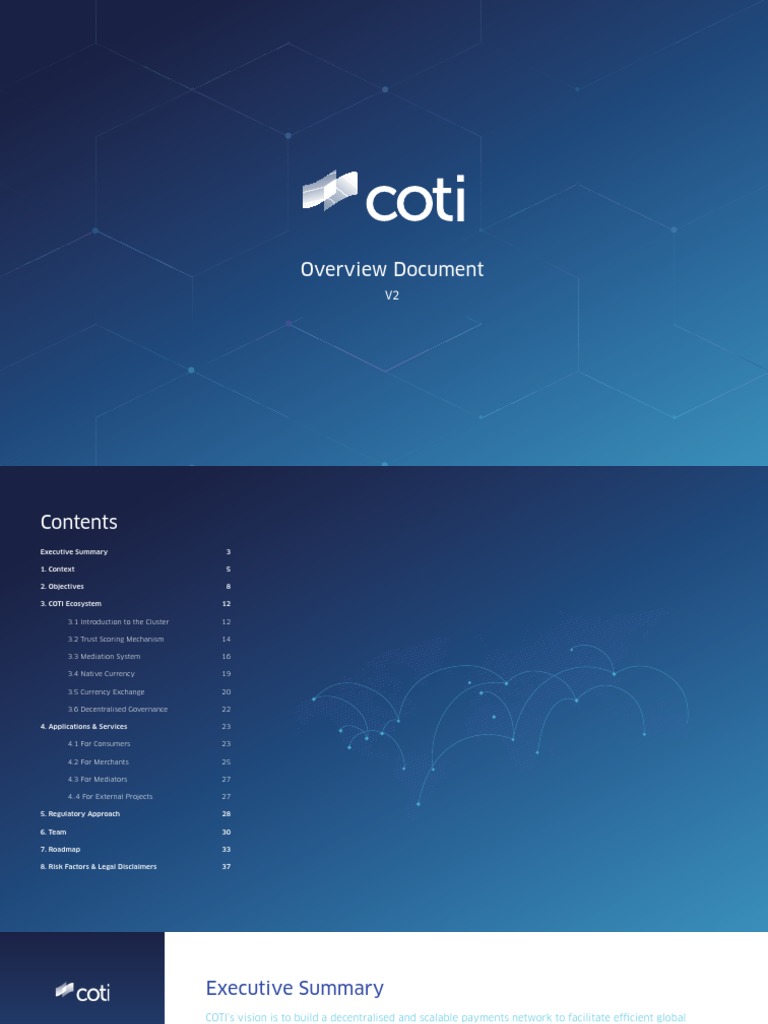 COTI Payment System Overview | PDF | Bitcoin | Financial Transaction