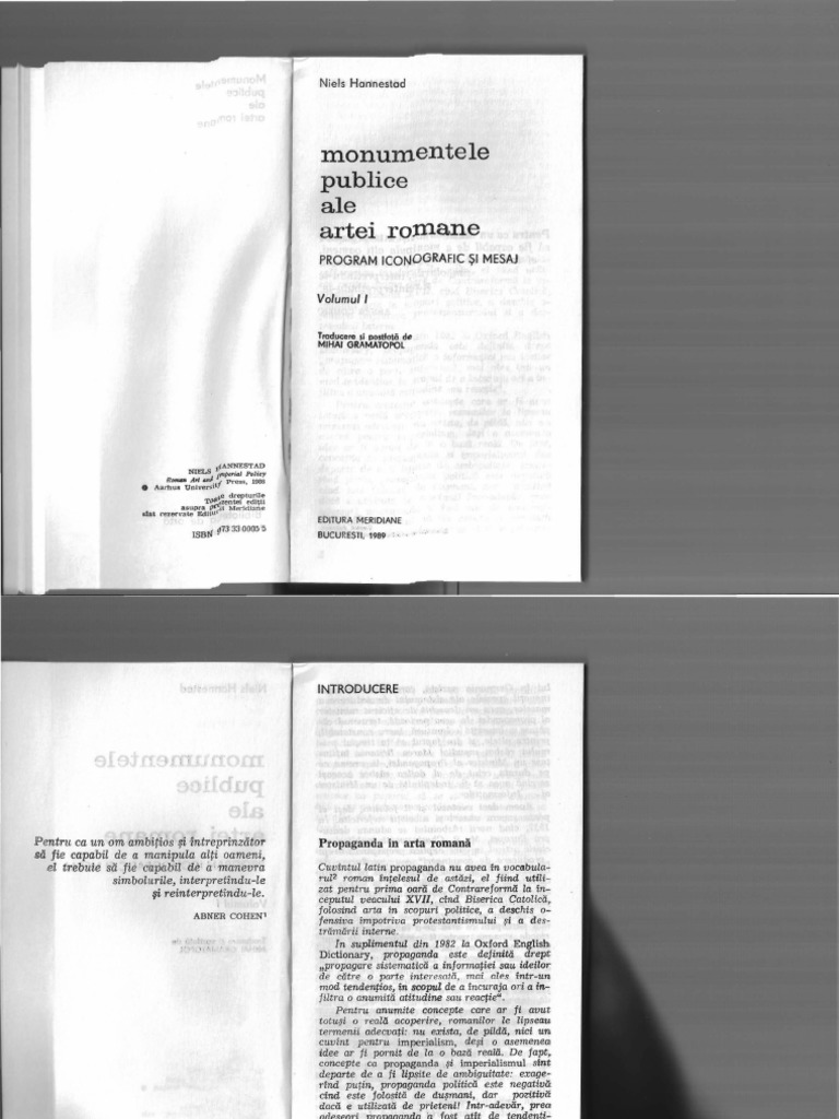 Anna Tatu Xxx - N Hannestad Monumentele Publice Ale Artei Romane Volumul 1 PDF | PDF