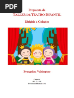 Propuesta Taller DeTeatro Infantil Evangelina Valdespino