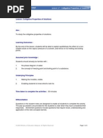 Lesson Plan: Lesson: Colligative Properties of Solutions