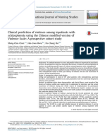 Clinical prediction of violence among inpatients with schizophrenia using the Chinese modified version of Violence Scale