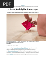 A Invenção Da Criança Sem Corpo