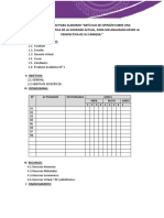 Plan de Trabajo Del Inicio Del Trabajo Individual - Producto 1