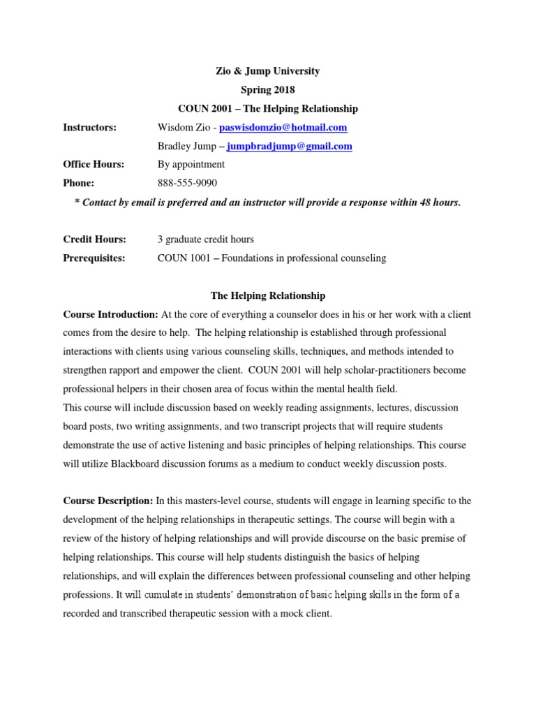 Helping Relationships in Counseling | PDF | Empathy | School Counselor