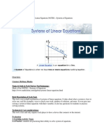 Blaska - Systems of Linear Equations Notes Systems Tech Evaluation