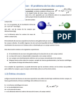 1) Two-Body Motion - El Problema de Los Dos Cuerpos.: 1.2) Órbitas Circulares