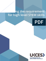 High Level STEM Skills Requirements in The UK Labour Market