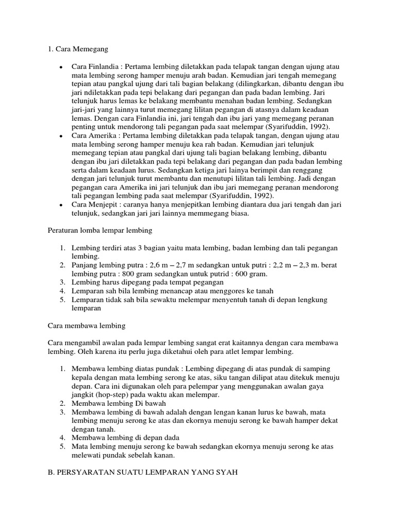 Materi Ulangan Mid Penjas Pdf