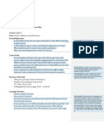 Damian Hondares: Annotated Lesson Plan Course: English 3 Unit: Violence, Militarism, and Alternatives Essential Questions