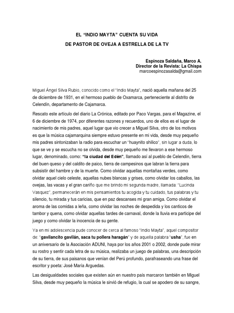 El Indio Mayta Cuenta Su Vida PDF
