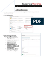 adding a discussion workshop
