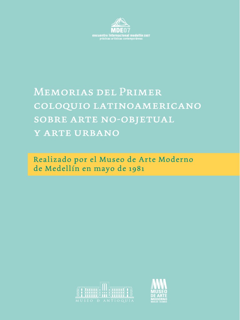 Coloquio Arte No Objetual Museologia Estetica