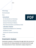 Gravimetric Analysis