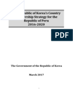 The Republic of Korea's Country Partnership Strategy For The Republic of Peru 2016-2020