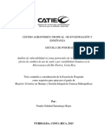 TesisCatie - Análisis de Vulnerabilidad en Zonas Potenciales de Recarga Hídrica Por Efectos de Cambios de Uso de Suelo y Por Variabilidad Climatica PDF