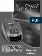 Manual Detector Radar Beltronics Pro Rx65i Limba Romana