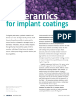 Bioceramics: For Implant Coatings