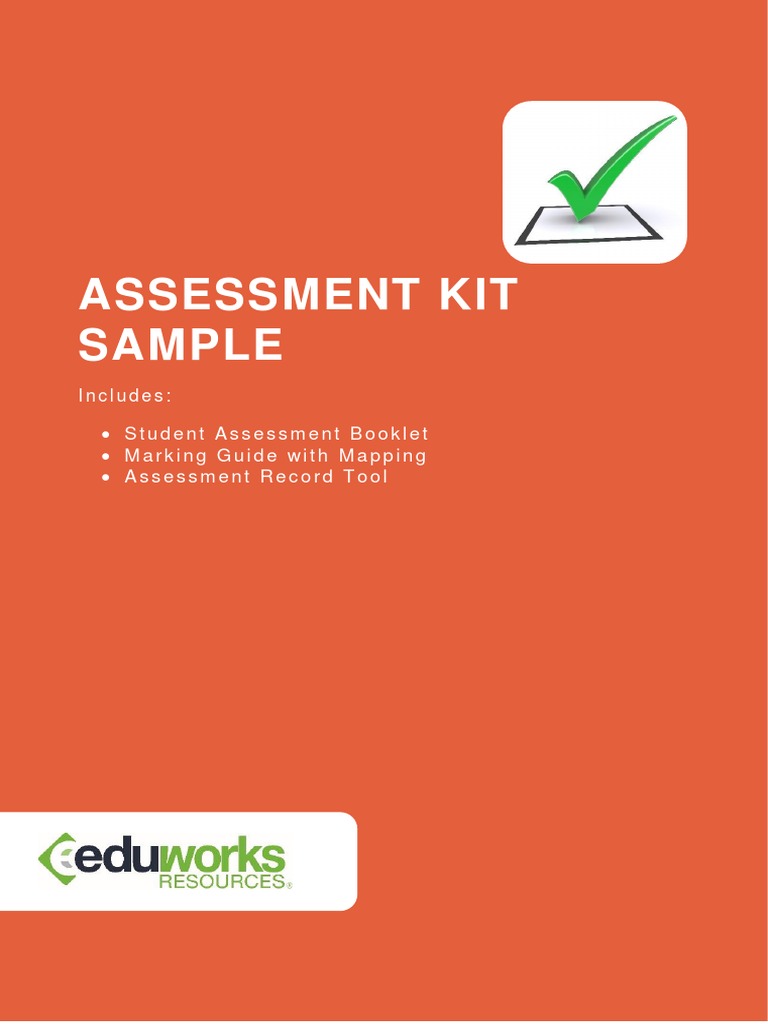 Samples Assessment Kit CHC Educational Assessment Question