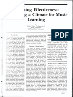 Erbes Teaching Effectiveness Developing A Climate 1