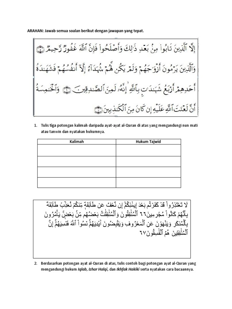 Latih Tubi Tajwid Pdf