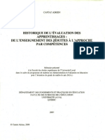 l'Histoire de l'Évaluation Des Apprentissages Dans Plusieurs Pays