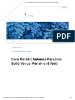 Cara Merakit Antenna Parabola Solid Venus Meriah-e (6 Feet) _ My Weblog