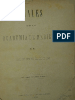Anales de la Academia de Medicina de Medellin Vol. 1 No. 1. 1887