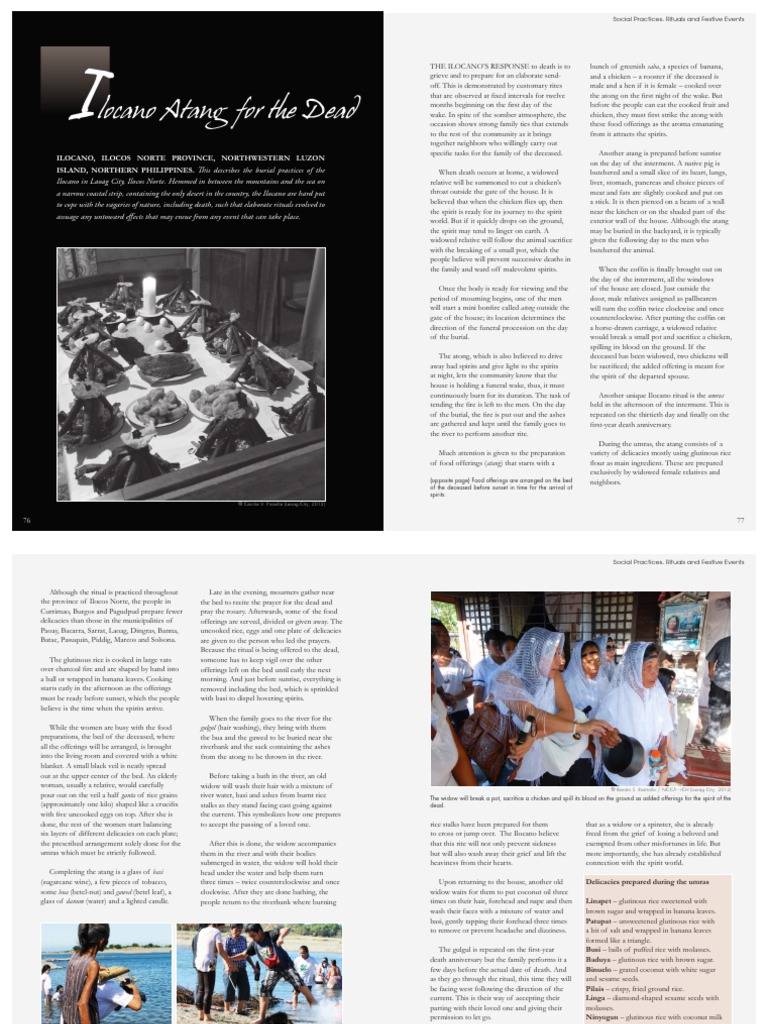 032 Ilocano Atang For The Dead PDF | PDF | Burial | Funeral