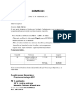 Cotizacion de Billete en Fibra de Vidrio