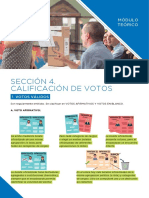 Sección 4 Calificación de Votos