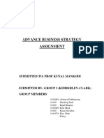 Advance Business Strategy Assignment: Submitted To: Prof Kunal Mankodi